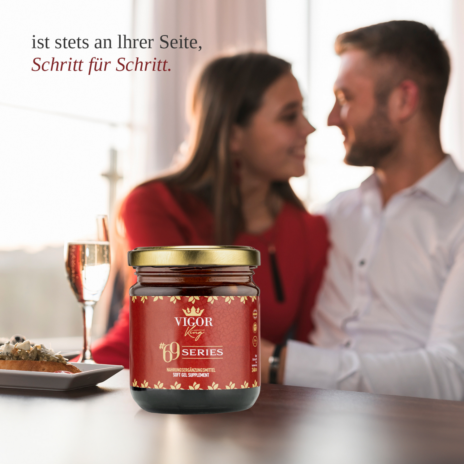 VIGOR Premium Honig Herbal Paste 240 gr, Extra Stark für aktive Männer, Maca, Ginseng & Tribulus Terrestris Gel