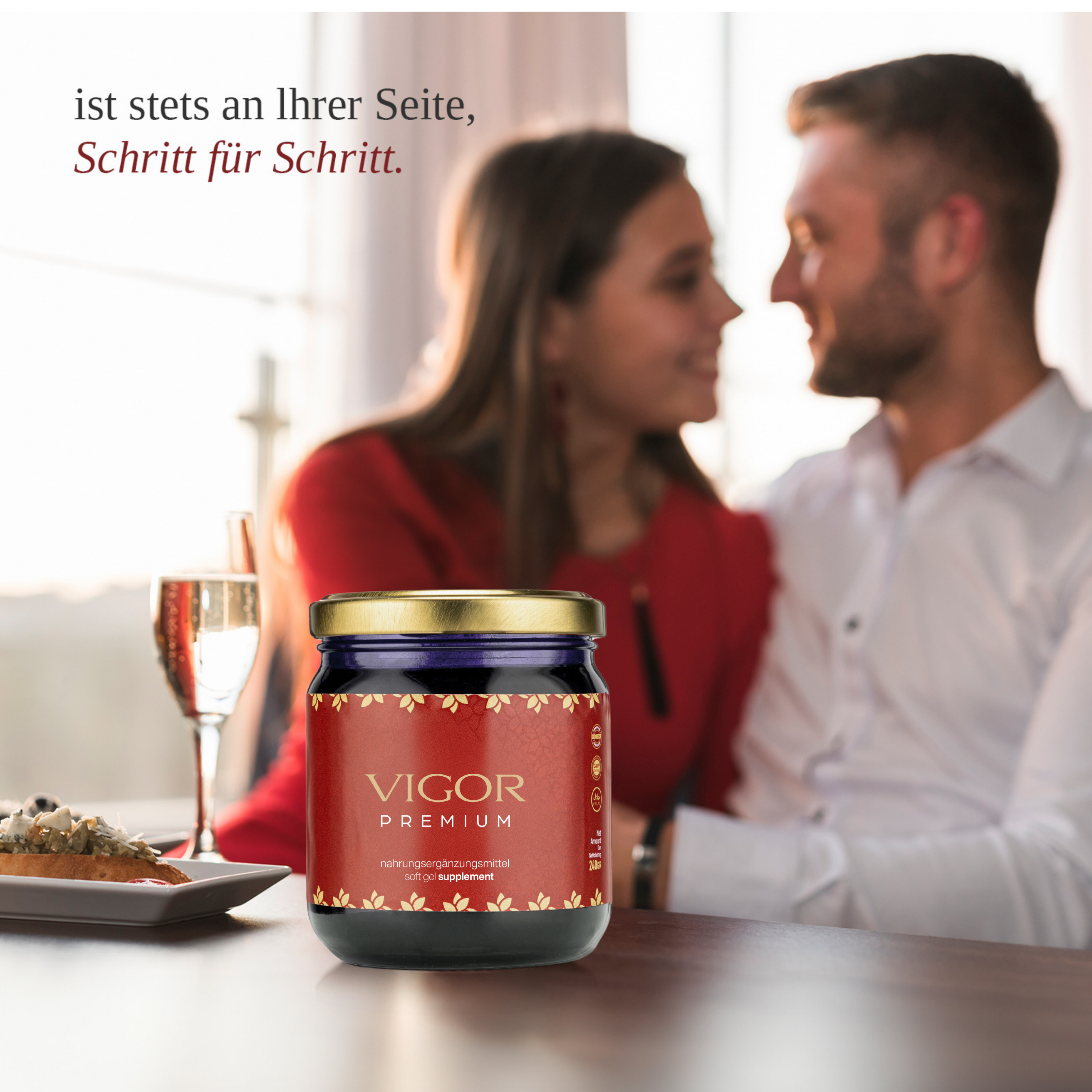 VIGOR Premium Honig Herbal Paste 240 gr, Extra Stark für aktive Männer, Maca, Ginseng & Tribulus Terrestris Gel - 10 Pack