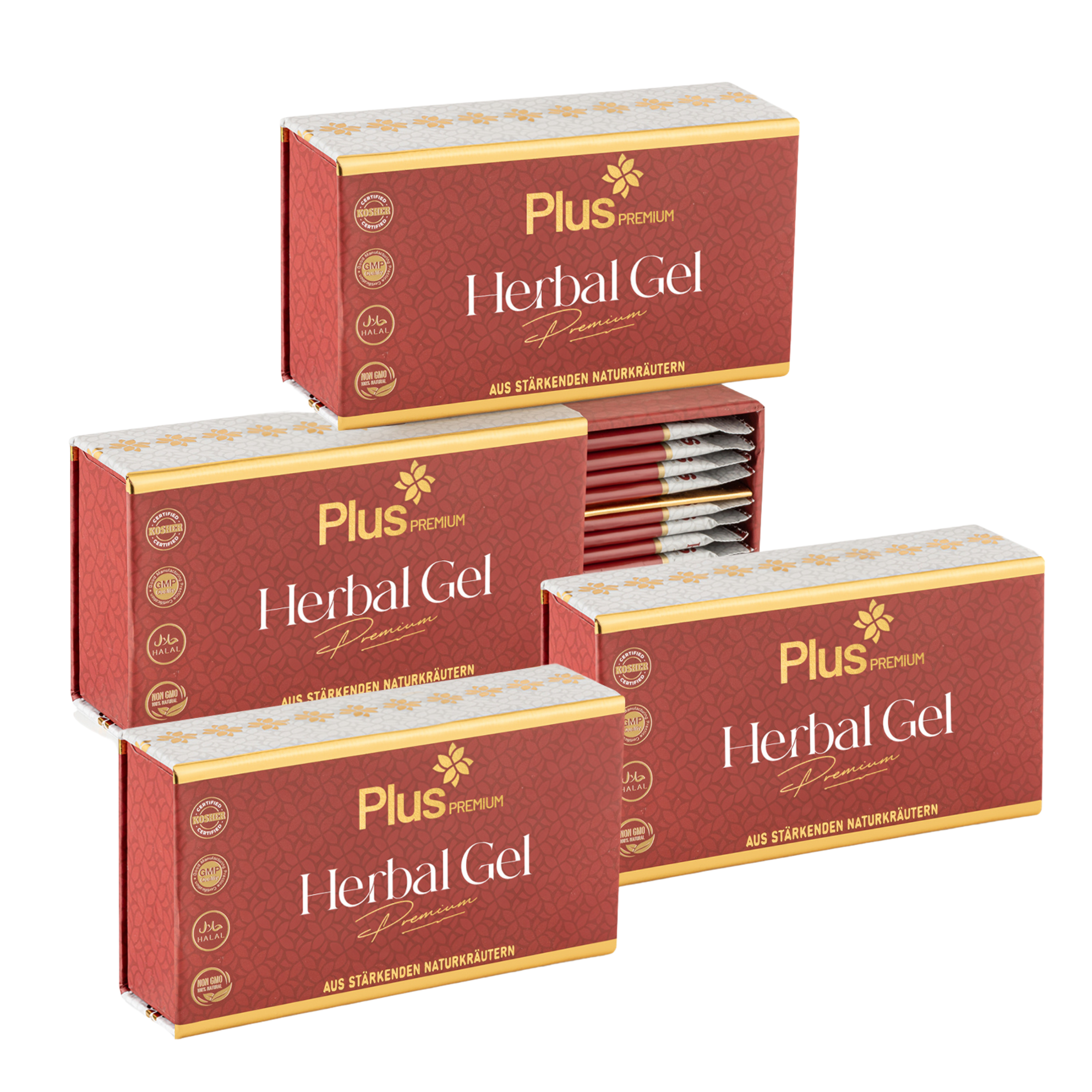 PLUS Premium 12x12g, Honig Herbal Paste, Maca, Honey, Ginseng & Tribulus Terrestris Gel