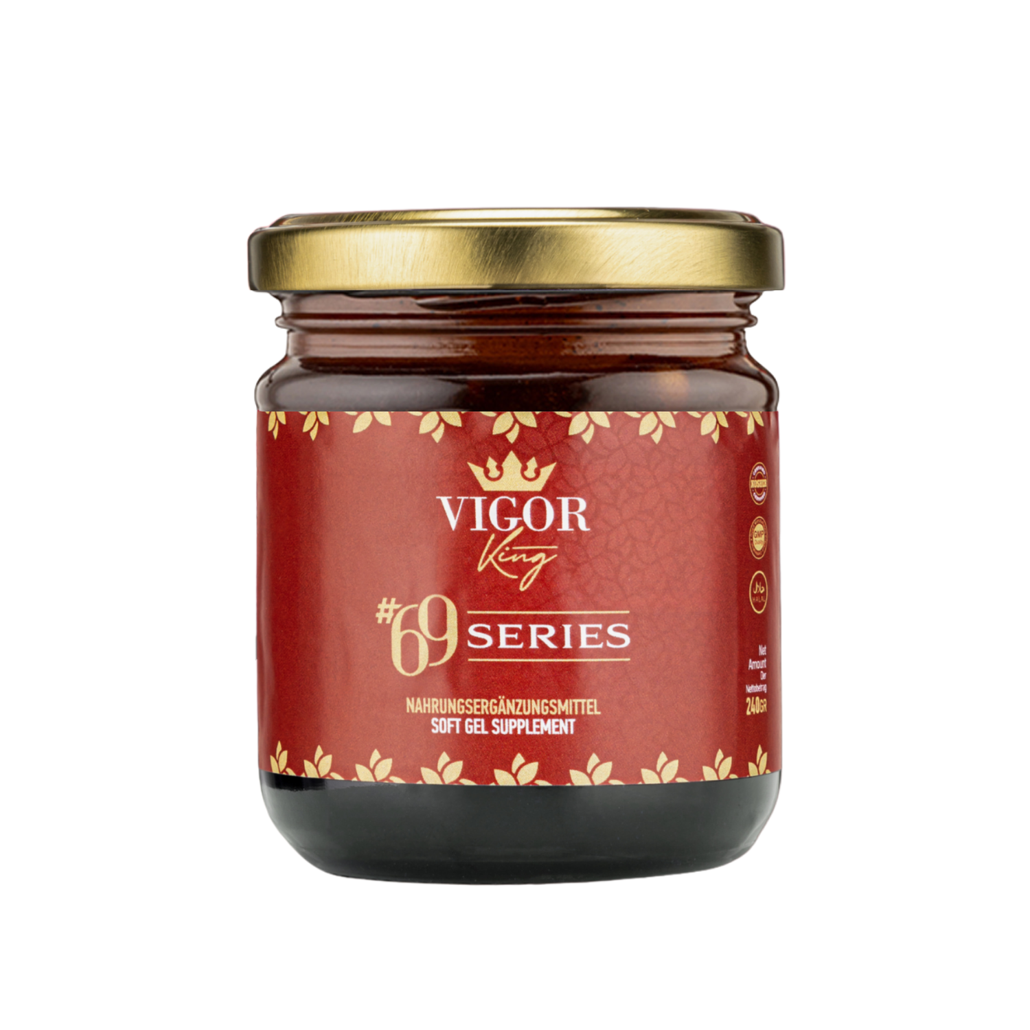 VIGOR Premium Honig Herbal Paste 240 gr, Extra Stark für aktive Männer, Maca, Ginseng &amp; Tribulus Terrestris Gel